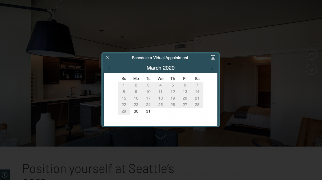 Virtual apartment tour