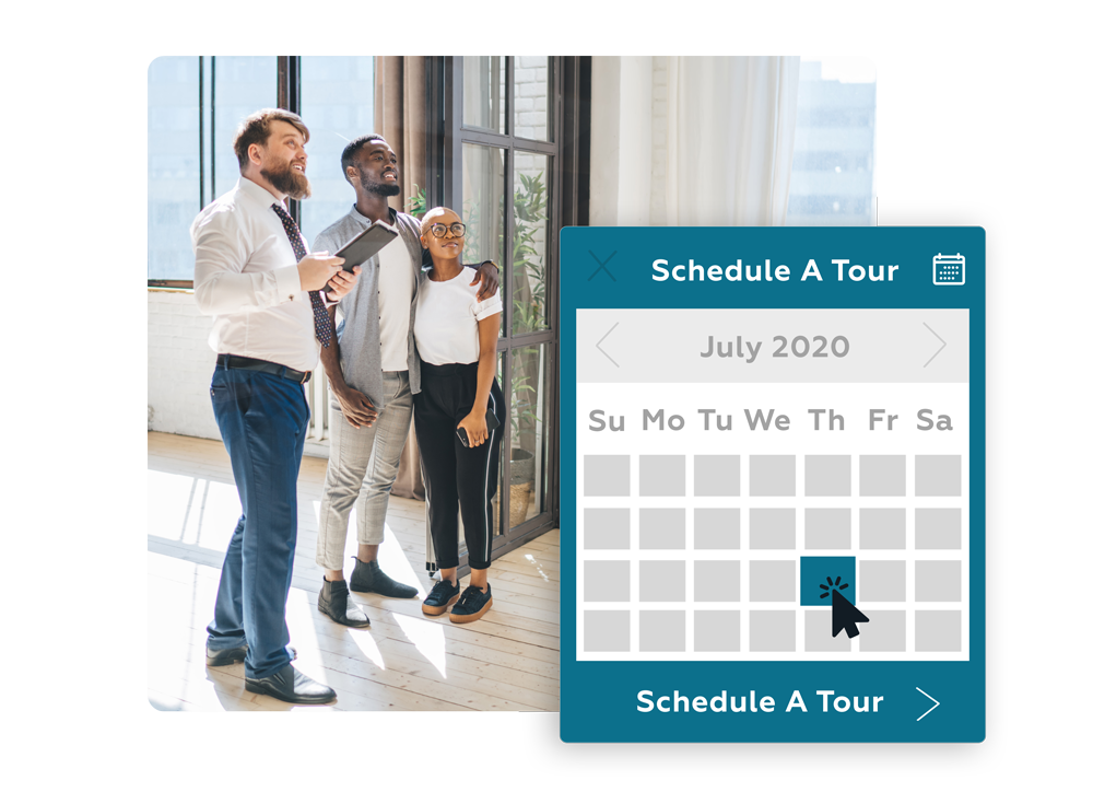 online tour scheduling tool for apartments