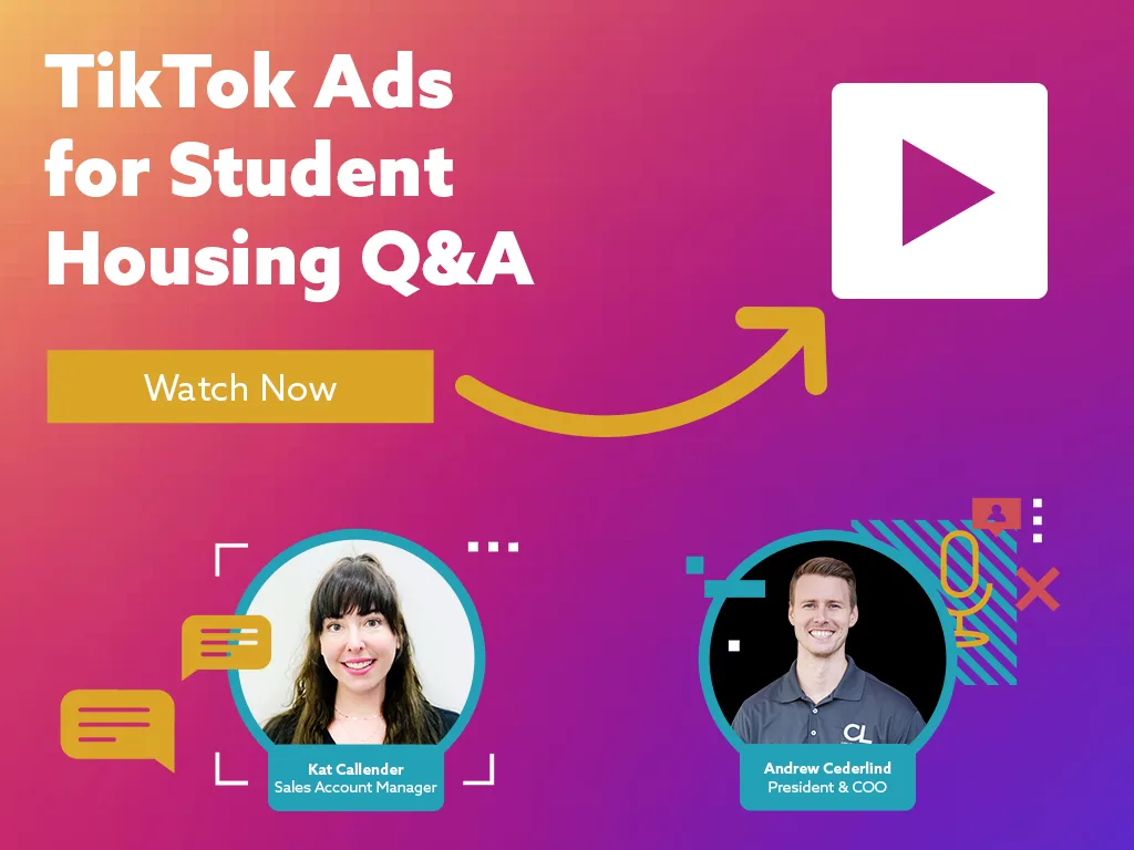 TikTok Ads For Student Housing: What Marketers Want to Know blog image