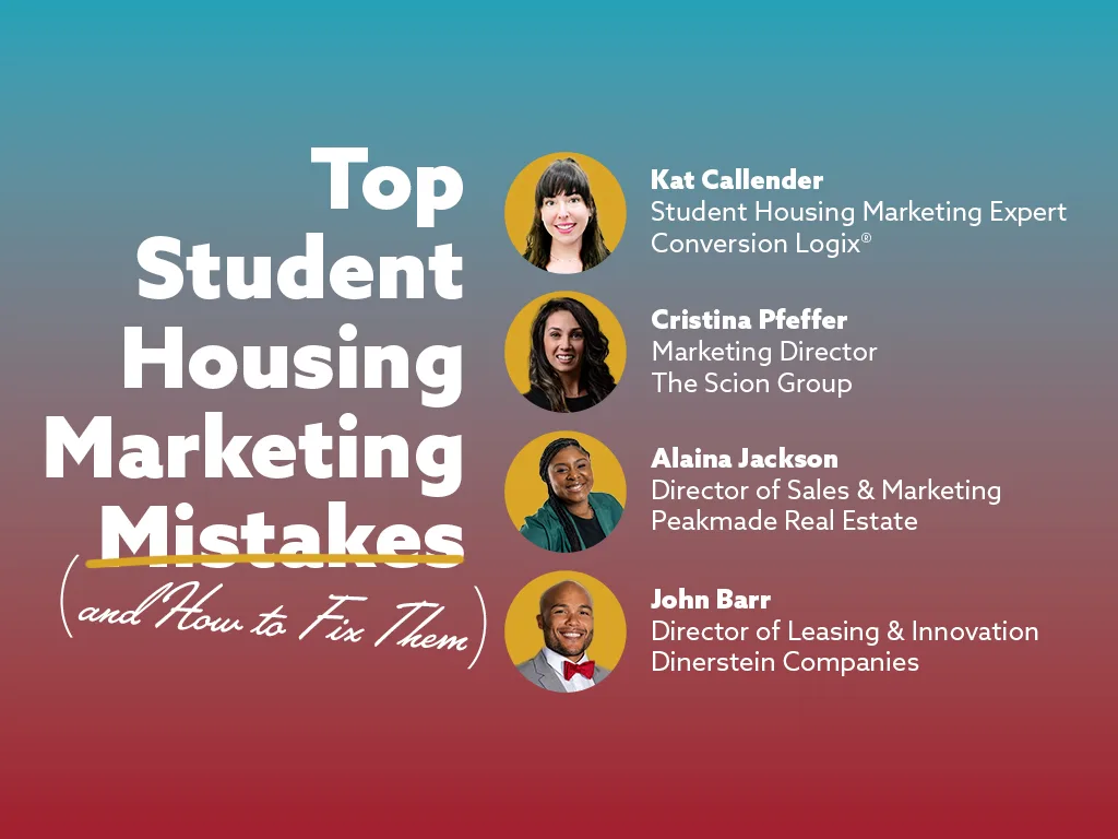 Top Student Housing Marketing Mistakes (and How to Fix Them)